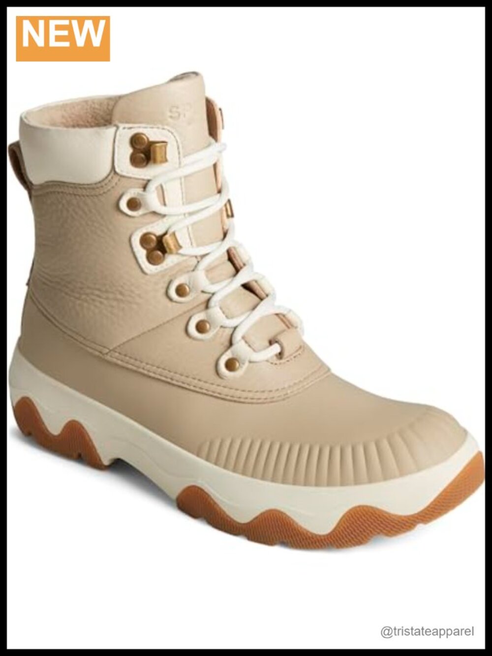 Waterproof Leather Ankle Boots with Zip Closure Lug Sole
